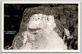 Black Hills South Dakota Mt Rushmore Memorial Aerial View RPPC Postcard C26 - £4.74 GBP