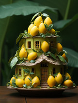 Fantasy Lemon Tree House Painting Kits 5D Diamond Art Kits for Adults DI... - £11.57 GBP+