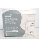 Grownsi Breastmilk Storage Bags, 6oz Temp-Sensing, Breast Milk - 130 Count - £23.64 GBP