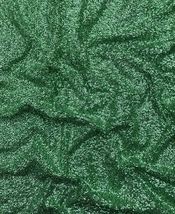 Embroidered Sequin Georgette Fabric in Green color Saree, Dress Fabric -... - $10.49+