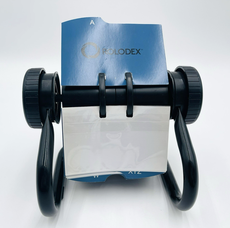 Rolodex Open Rotary Card File Holds 500 Cards Organizer - $14.99