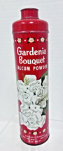 Vintage Gardenia Bouquet Talc Powder Litho Tin Romney Fifth Ave New York - $36.14