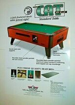 The Cat Pool Table POSTER Original Valley 27" X 19" Game Room Wall Art M... - $18.89