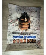 Original 1986 Sword Of Gideon B Movie VHS Release Movie Poster 35 X 27 - $376.14 MXN