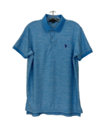 US Polo Assn Luxury Feel Polo Shirt Blue Pony Embroidered Logo Short Sleeve Sz S - $12.16