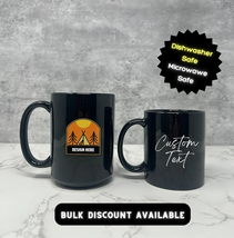 Personalized Black Mug Glossy 11oz 15oz, Birthday Gifts, Custom Ceramic Mug - $14.99+