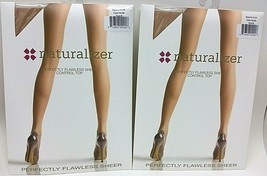 ( LOT 2 ) Naturalizer Perfectly Flawless Sheer Control Top Nude Pantyhos... - $21.77