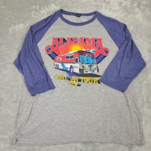 Vintage 1984 Alabama Roll On Tour T-Shirt Concert Band Blue Size Large Anvil Tag - $46.93