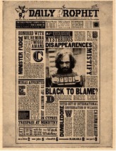 Harry Potter Daily Prophet Sirius Black To Blame? Flyer/Poster Replica  - £1.62 GBP