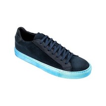 Giovacchini by Belvedere Sneakers Made In Italy Suede Rino Antique Navy Blue image 4