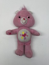 Care Bears Hopeful Heart Plush Stuffed Bear Pink Tush Heart Rare Ponytai... - $12.97