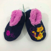 Baby Snoozies Slippers Non Skid Baby 3-6 Months Kitty Yarn - $10.88