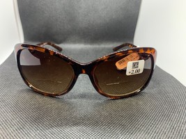 Corinne McCormack brown  Sunreader bifocal glasses - Readers &amp; Sunglasses +2.00 - £8.11 GBP