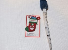 Itsy Bitsy Stocking Ornament name Adam NEW Mini Ganz personalized Christmas gift - £5.78 GBP