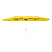 14 Ft Double Sided Umbrella Replacement Canopy Market Table Top Yard Garden - £73.53 GBP