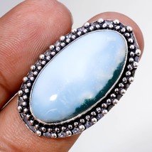 Blue Opal Gemstone Handmade Fashion Ethnic Gifted Ring Jewelry 8&quot; SA 6855 - £3.18 GBP