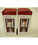 Glass Hurricane Candle Holder with Candle 2 item bundle. - $940.47 MXN