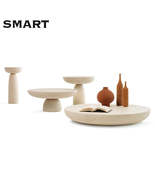 Nordic Mushroom Style Round Side Table Designer Japanese Wabi Sabi Coffe... - $305.00+
