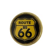 Route US 66 Enamel Pinback Lapel Pin Tie Tac Vintage Souvenir - £11.40 GBP