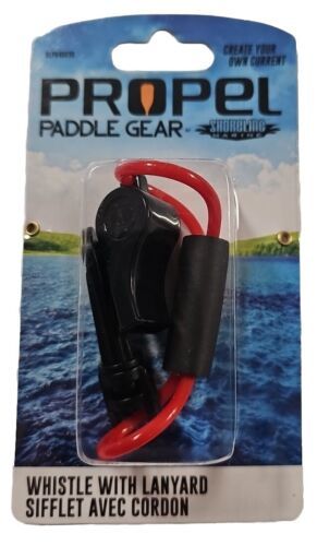 Whistle With Lanyard & Clip Propel Kayaking Paddle Gear Floats Blows Wet Or Dry - $9.89