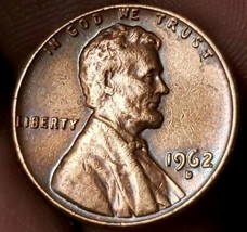 1962 D   Lincoin Cent Rpm.. Doubling On Obverse Free Shipping  - $2.97