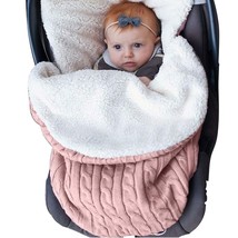 Baby Girls Boys Wrap Swaddle Blankets Newborn Infant Knit Plush Receiving Blanke - £30.29 GBP
