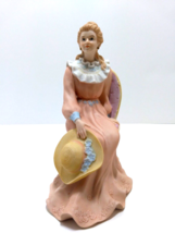 Homco Courtney Dream Victorian Lady Sitting In Chair Porcelain Figurine -Vintage - £16.36 GBP