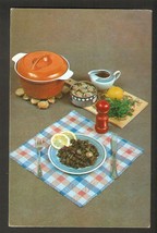 USSR Postcard Simmered Mushroom Recipe Cooking Tips for Women-
show original ... - £2.23 GBP