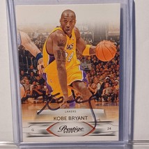 Authenticity Guarantee 
Lakers Kobe Bryant Signed Card Auto 2009 Panini Prest... - £245.74 GBP