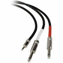 Talent - Y35Q203 - 3.5mm Stereo Male to Dual 1/4&quot; TS Left / Righ - $11.95