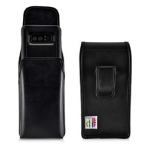 Turtleback Galaxy Note 8 Vertical Leather Case for Otterbox Commuter BlackClip - £30.25 GBP