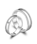 Matching His and Hers Gold Silver Anniversary Rings Set for Two - €49,87 EUR
