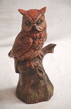 Old Vintage Ceramic Horned Owl Bird Figurine Curio Cabinet Shelf Decor - £19.46 GBP