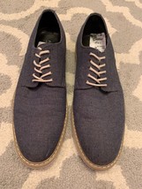 Public Opinion Zane Derby Blue/Denim Men&#39;s Oxfords Shoes - Size 9 EUC! R1 - $24.75