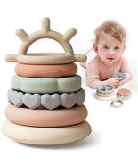 Moonkie Stacks of Circles Soft Teething Toy | Educational Learning Baby Toy - €17,96 EUR