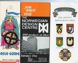 Oslo Norway Guides &amp; Design Centre &amp; Artist Restaurant Brochures 1970 - £21.68 GBP
