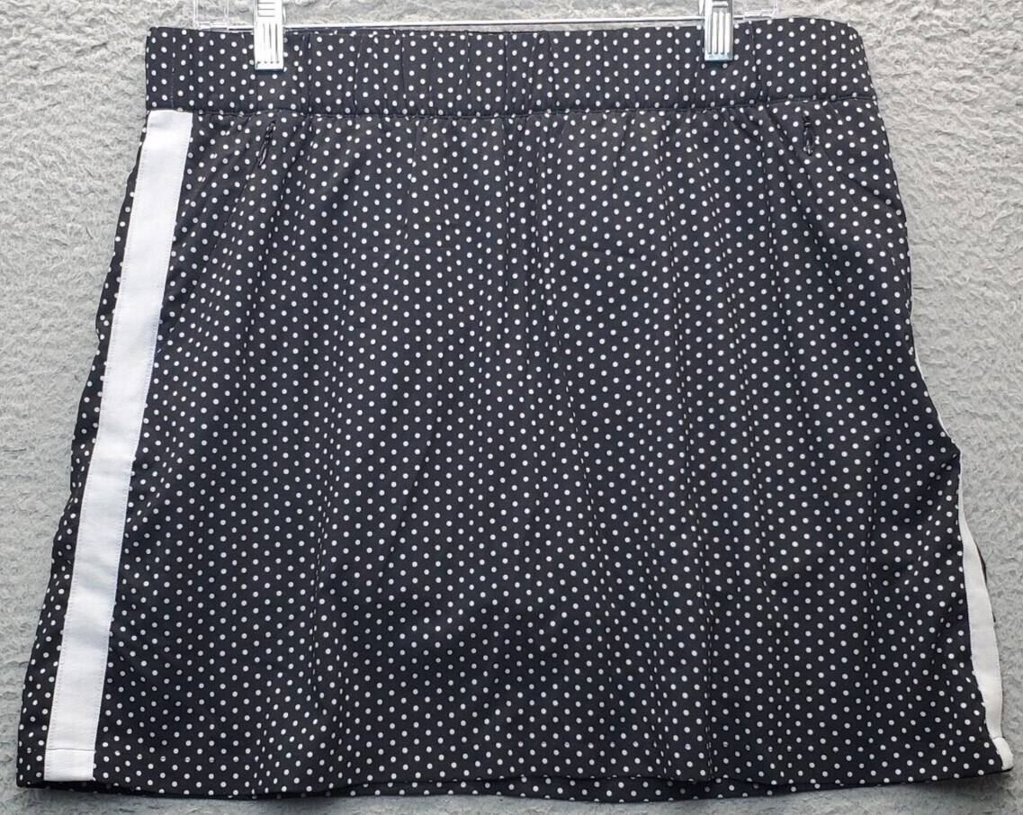 T By Talbots Skort Womens Large Multi Polka Dot Built In Shorts Elastic ... - $23.09