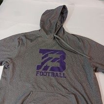 BSN Sports FOOTBALL Men's Gray Drawstring Hoodie Pullover Sweatshirt Size XL image 7