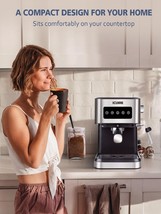 ICUIRE 20 Bar Espresso Coffee Machine, Espresso and Cappuccino Latte Maker with  - £86.72 GBP