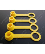4 Yellow CHILTON REAR VENT CAP Replacement Sears Craftsman Gas Can Fuel Jug Plug - £6.45 GBP