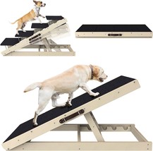 Dog Ramp, Adjustable Steps For High Bed, Folding Stairs Beds, Small &amp; Large Dogs - $82.99