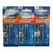 Century Drill &amp; Tool 73423 #3 Damaged Screw Remover 1 Pc. (Pack Of 3) - £17.00 GBP