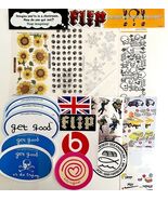 Stickers Mixed Lot Of 22 Unused Some Sealed Bundle Places Halloween Humo... - $553.35 MXN
