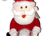 Dan Dee Singing Animated Friends Santa Snow Globe Light Up Merry Christmas - £30.84 GBP