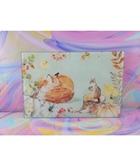 Squirrel/Fox Woodland Creature Design Kitchen Utensil Glass Spoon Rest, ... - $27.39 CAD