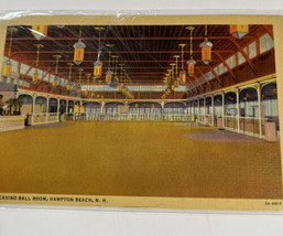 Postcard  Hampton Beach New Hampshire Casino and Ball Room 1942 Vintage - £3.61 GBP