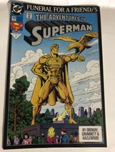 Adventures Of Superman #499 Comic Book Funeral For A Friend 1993 Vintage - £3.95 GBP