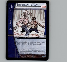 VS System Trading Card 2006 Upper Deck Tooth and Claw Marvel - £2.36 GBP