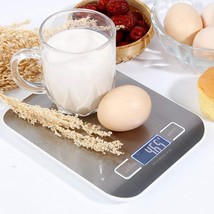 11 Lb/ 5 Kg Digital Stainless Steel Kitchen Scale With Lcd Display. - £30.52 GBP