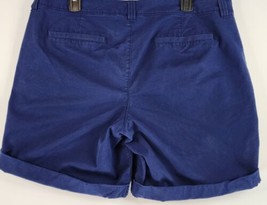 Old Navy Shorts Womens 14 Blue Mid Rise Chino Style Cuffed Casual Shorts - £12.39 GBP